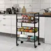 106450-c6defa.webp 4-Tier Rolling Kitchen Storage Cart with Wooden Shelves & Lockable Wheels