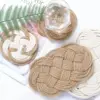 106456-f8c1db.webp Handmade Woven Cotton & Jute Table Mat Set - Elegant Kitchen Decor