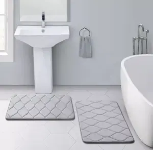 106474-e1e623.webp Ultra Soft Memory Foam Bath Mat: Non-Slip, Absorbent, Machine Washable Rug for Bathroom, Kitchen, and Bedroom
