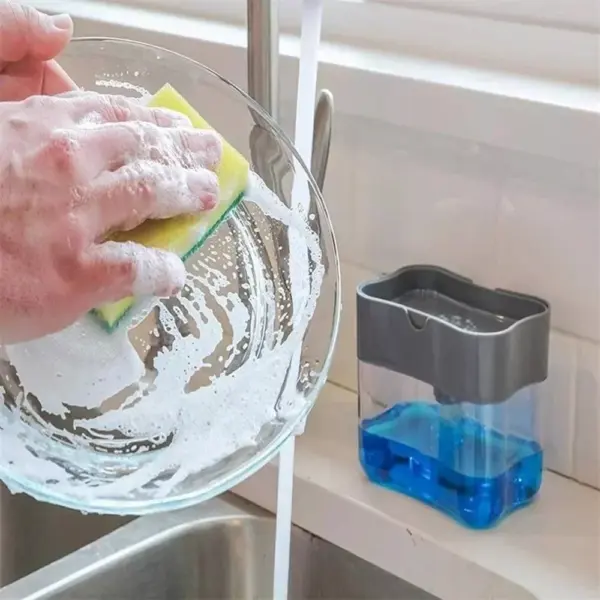 106682-79012a.webp Efficient Kitchen Soap Dispenser with Sponge Holder