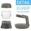 106684-0949d0.webp Eco-Friendly Kitchen Scrub Brush with Soap Dispenser and Holder