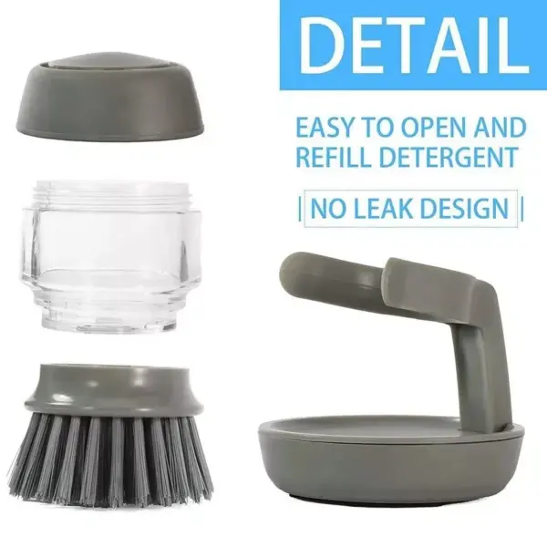 106684-0949d0.webp Eco-Friendly Kitchen Scrub Brush with Soap Dispenser and Holder