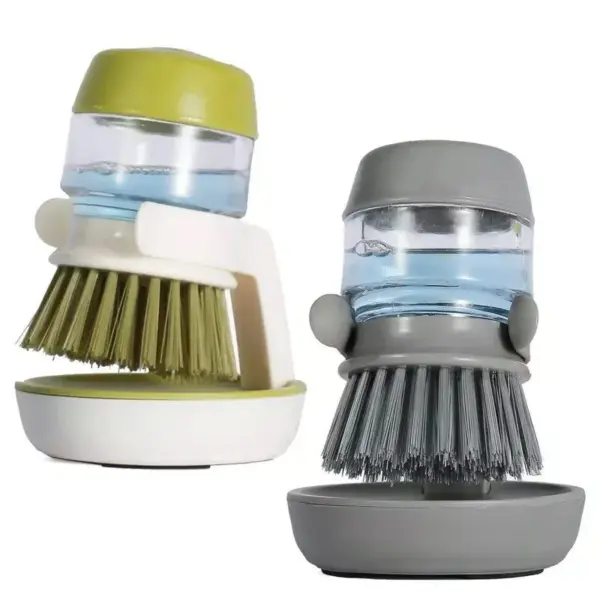 106684-a81cc3.webp Eco-Friendly Kitchen Scrub Brush with Soap Dispenser and Holder