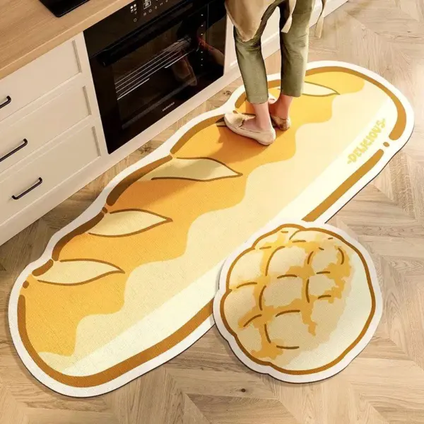 106711-17292f.webp Charming Cartoon Bread Kitchen and Living Room Mat