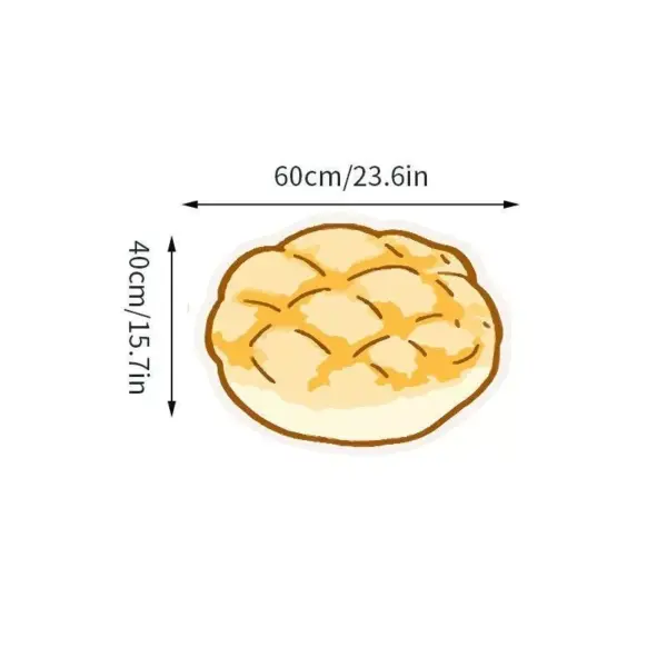 106711-714d20.webp Charming Cartoon Bread Kitchen and Living Room Mat