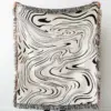 107052-339b3e.webp Luxurious Black Water Waves Cotton Tapestry Blanket for Home and Travel