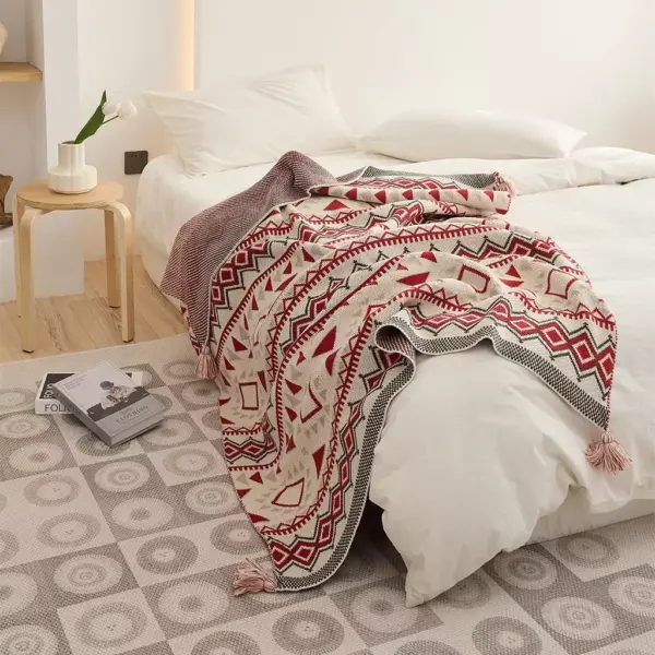 107053-fde501.webp Bohemian Geometric Knitted Blanket