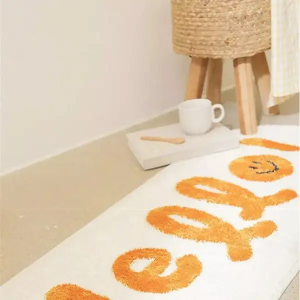 Charming Cartoon Cat Non-Slip Long Carpet for Living Room and Bedroom