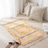 Bohemian Cotton Linen Woven Tassel Rug