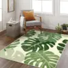 107205-b775a4.webp Tropical Green Plant Plush Rug