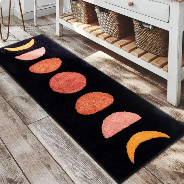 107453-f4eaee.webp Cloud-Soft Moon Patterned Anti-Skid Bedside Carpet