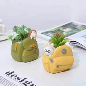 107505-593c91.webp Charming Cartoon Animal Resin Plant Pot