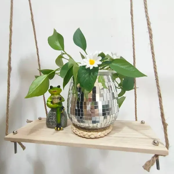 107506-a33838.webp Bohemian Chic Self-Watering Disco Ball Planter
