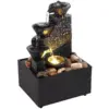 107852-a30048.webp Tranquil Tabletop Waterfall Fountain with Soft LED Lights and Natural Ambience