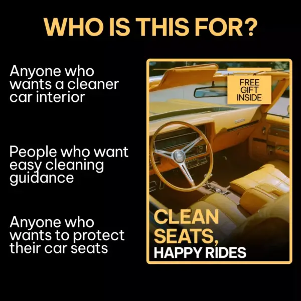 111068-d95c74.webp Clean Seats, Happy Rides | Car Seat Cleaning Guide, Upholstery Care eBook, Auto Interior Cleaning Checklist, Fabric & Leather Seats Digital Download