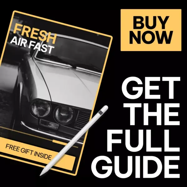 Fresh Air Fast | Easy Car Smell Removal Guide, Odor Elimination Checklist, Digital Download