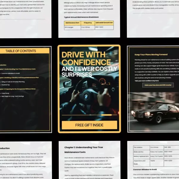 111146-147158.webp Drive With Confidence and Fewer Costly Surprises | Smart Car Care Guide on how to plan for car maintenance costs | Digital Download