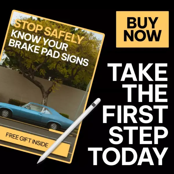 Stop Safely: Know Your Brake Pad Signs | Printable Checklist for Car Owners | Digital Download | signs of worn brake pads Guide