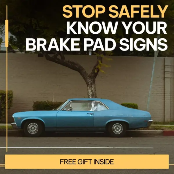 Stop Safely: Know Your Brake Pad Signs | Printable Checklist for Car Owners | Digital Download | signs of worn brake pads Guide