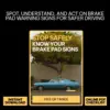 Stop Safely: Know Your Brake Pad Signs | Printable Checklist for Car Owners | Digital Download | signs of worn brake pads Guide