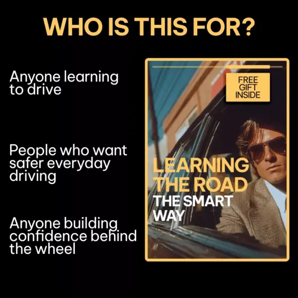 Learning the Road the Smart Way – New Driver Safety Guide, Smart Driving Awareness eBook, Beginner Driver Checklist, Confidence & Speed Control Digital Download