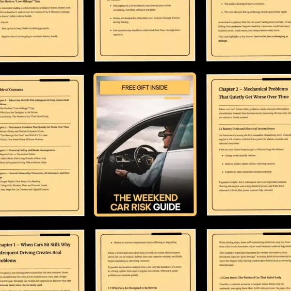 The Weekend Car Risk Guide – A Smart Owner’s Guide to the Problems From Not Driving a Car Often, Preventive Habits, and Long-Term Vehicle Care