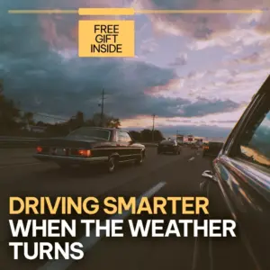 Driving Smarter When the Weather Turns | AI Alerts for Weather-Related Driving eBook | Smart Driving Safety Guide for Modern Drivers